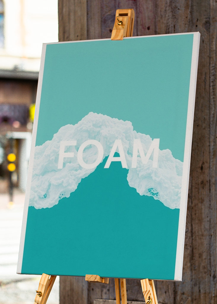 Schaumstoff II Moderner Strand Text