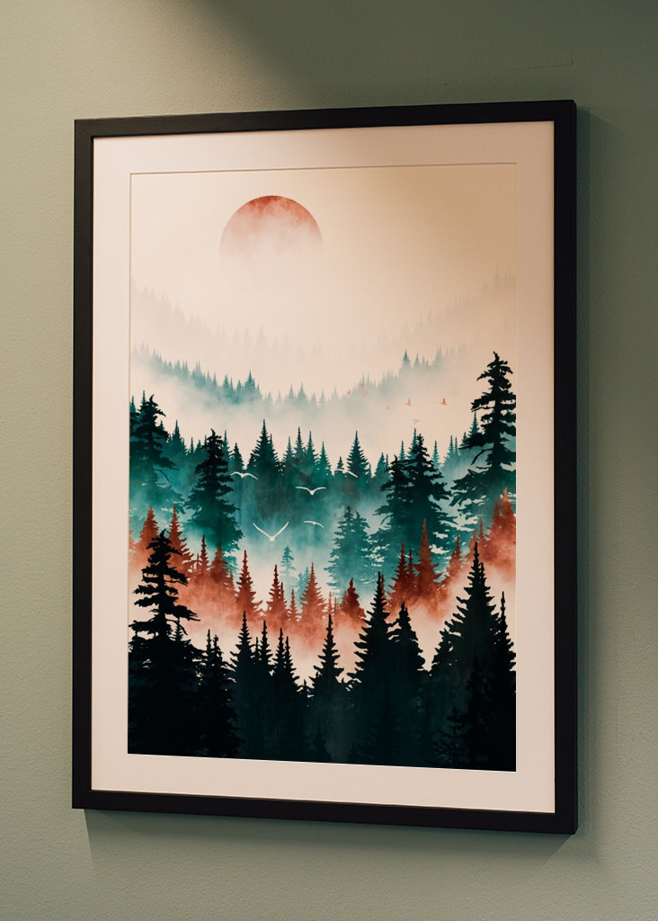 Zonsopgang boven het bos