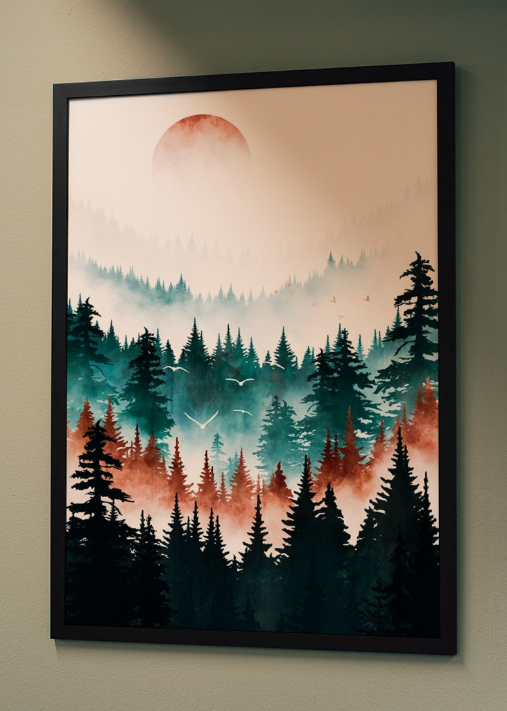 Zonsopgang boven het bos