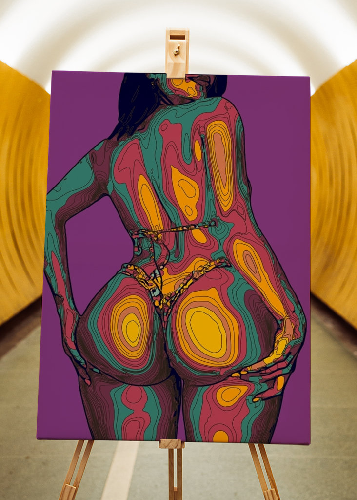 Abstraktní Geometrická Dívka