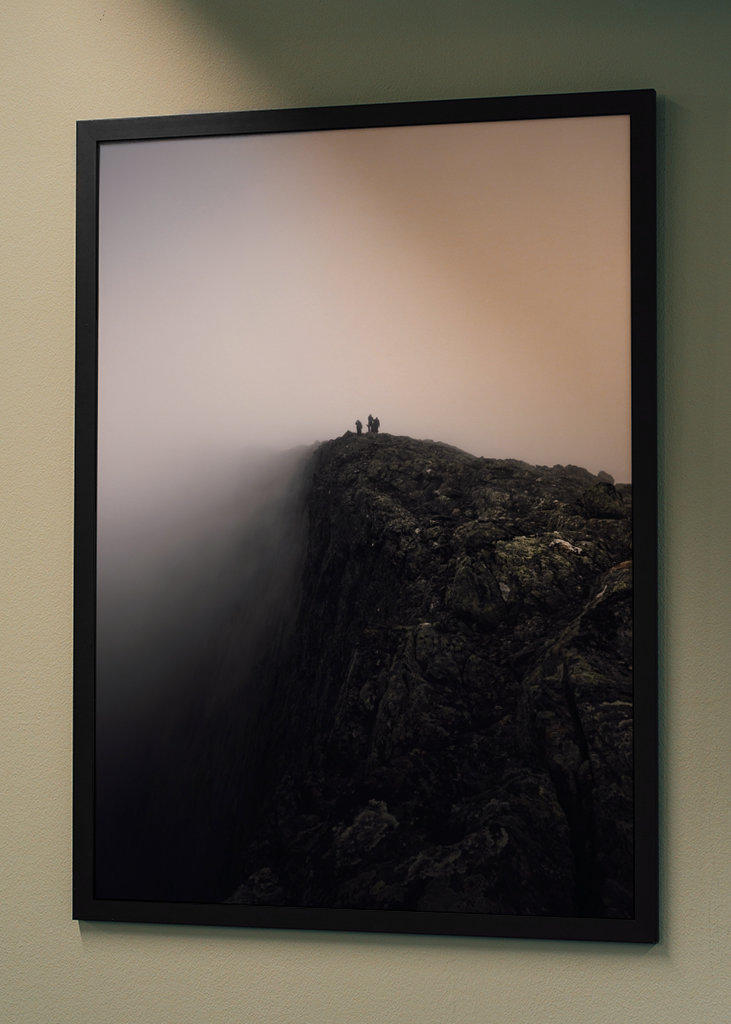 Tågeindhyllet bjergtop