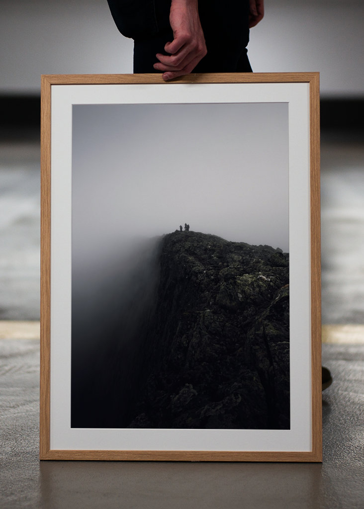 Tågeindhyllet bjergtop