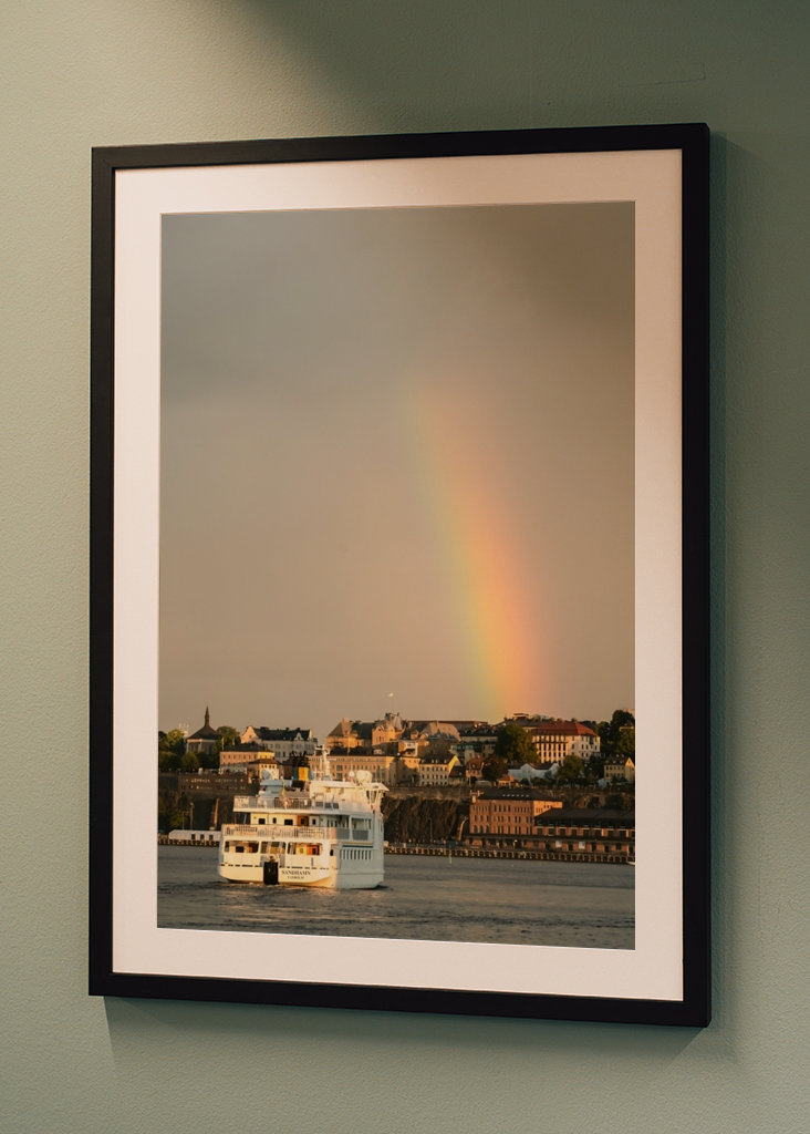 Segeln dem Regenbogen entgegen