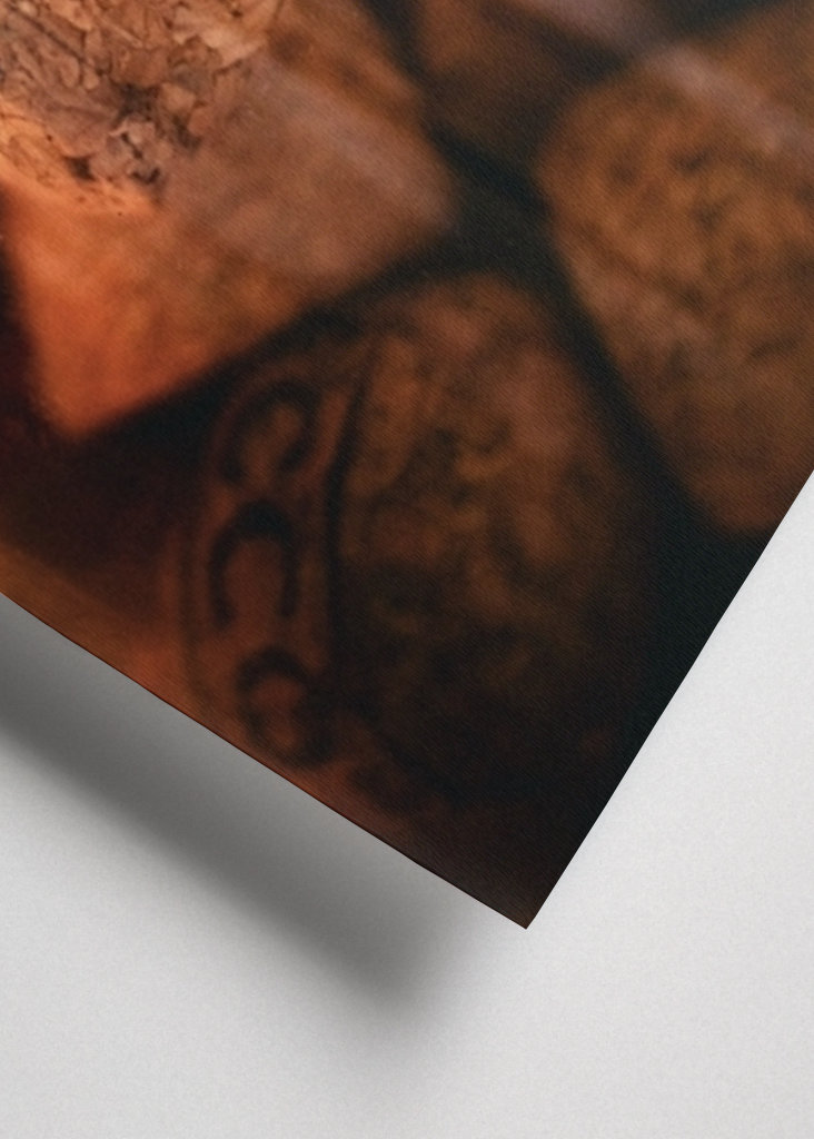 From the wine bottle