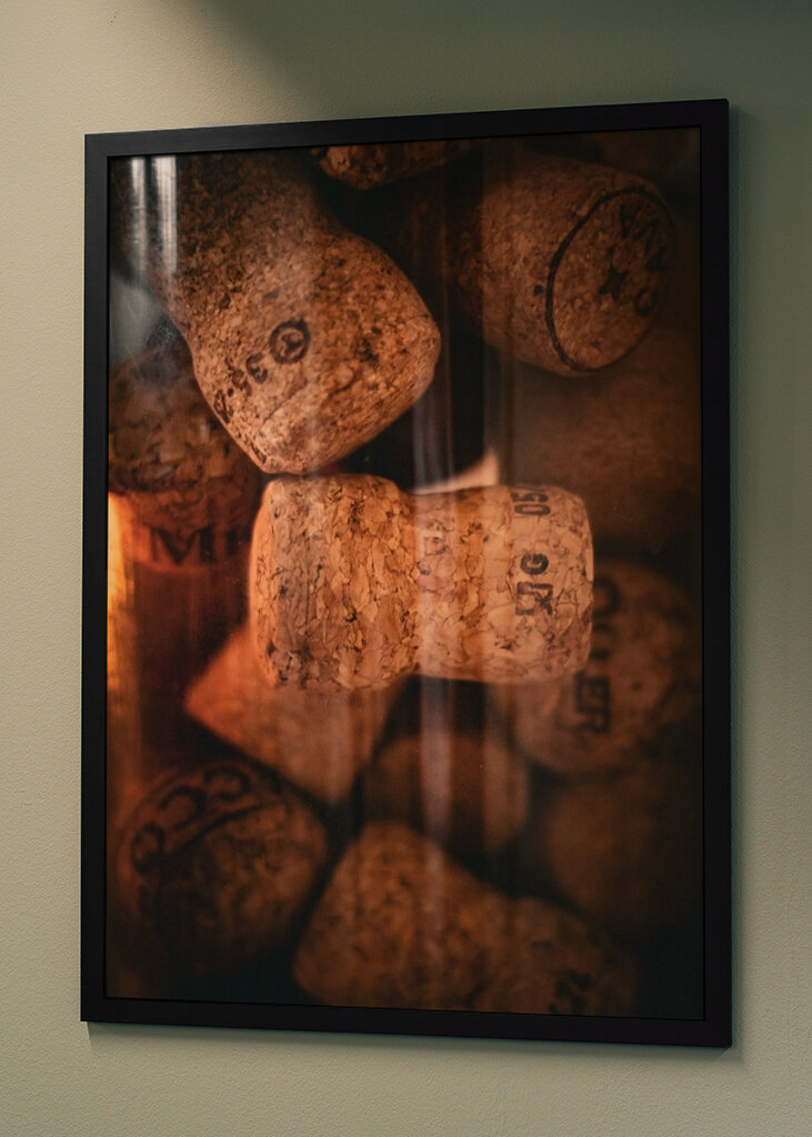 From the wine bottle