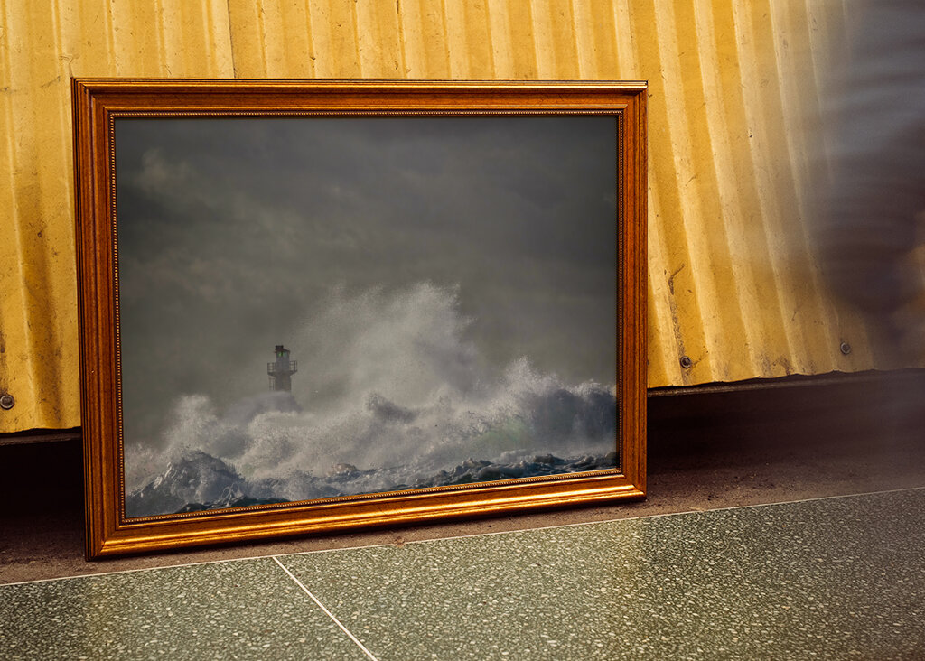 Stormen omfavner fyret