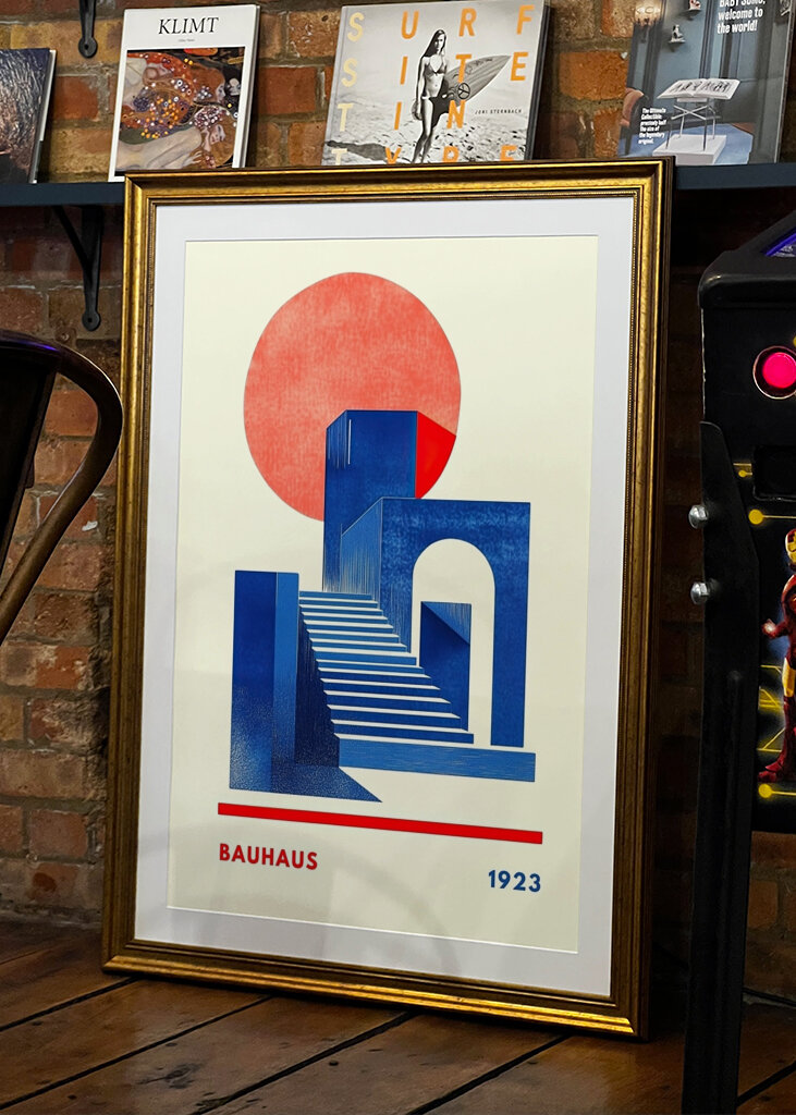 Bauhaus plakát művészeti nyomtatás