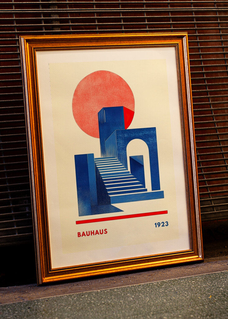 Bauhaus plakát művészeti nyomtatás