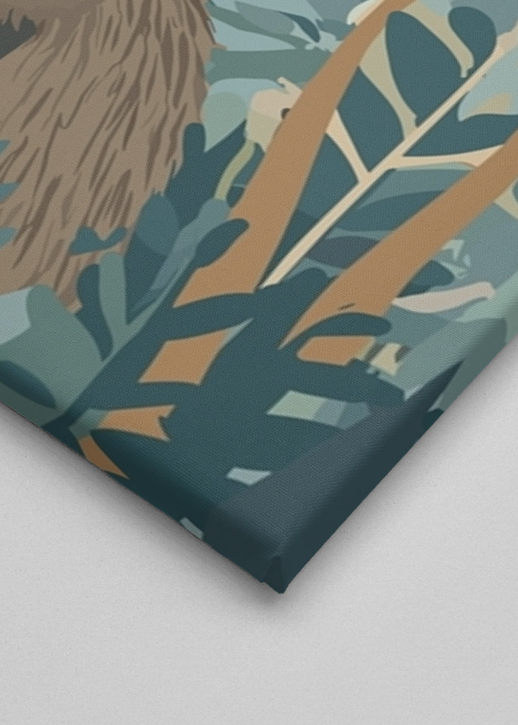 Famiglia di procioni minimalista