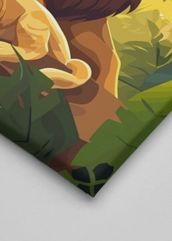 Lví rodinka Minimalistický