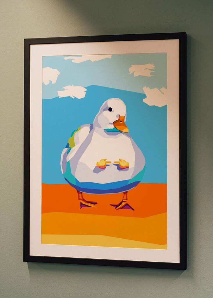 Canard mignon Meme Pop Art