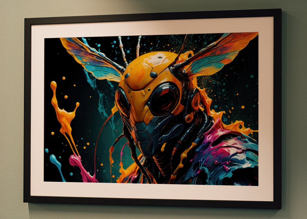 Calabrone umanoide colorato