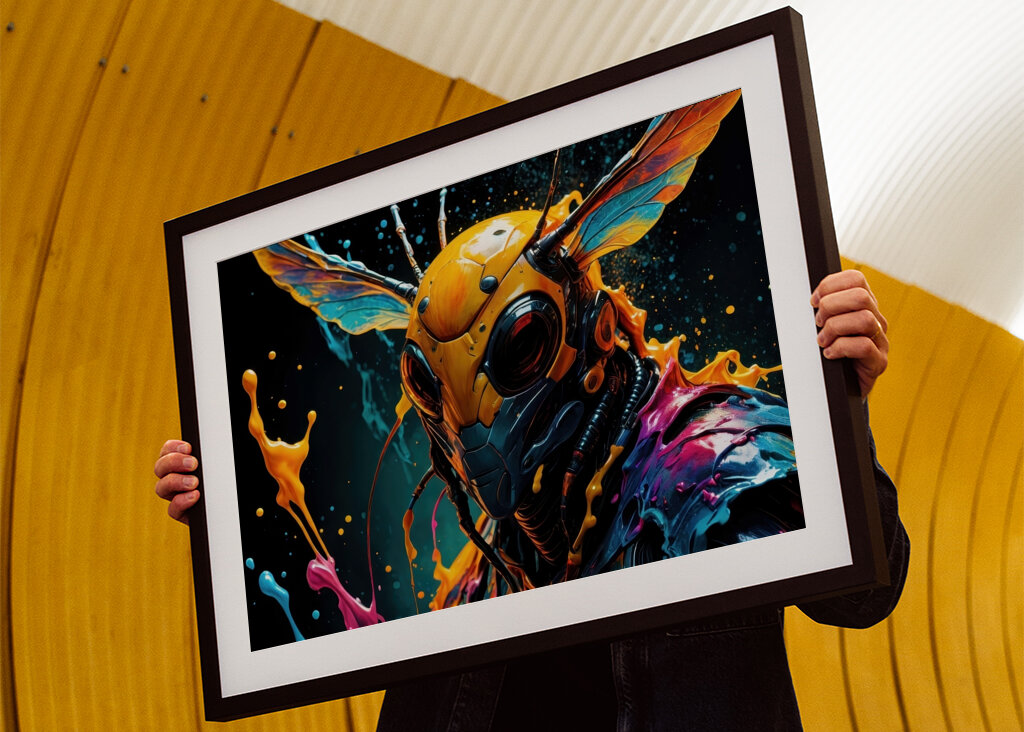 Calabrone umanoide colorato