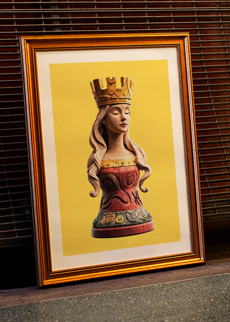 Koningin van het schaakbord