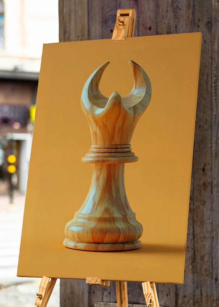 Klassische Läufer-Schachfigur