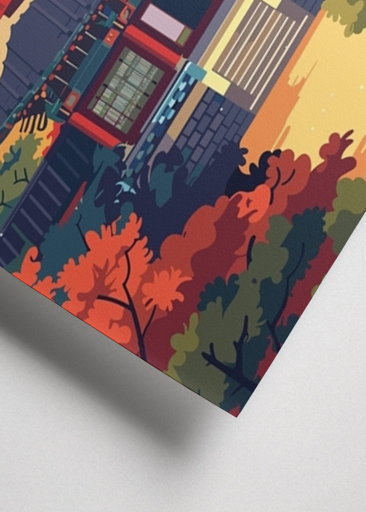 Seoul City Reiseposter