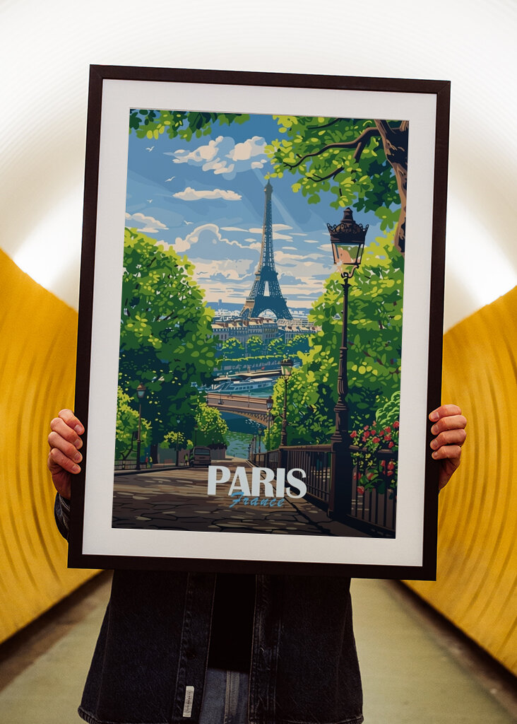 Paris City Travel Poster
