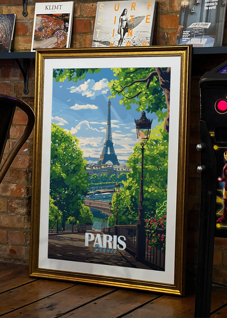 Paris City Travel Poster