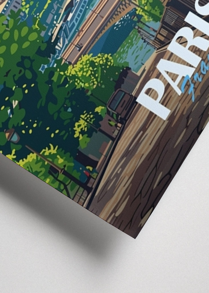 Paris City Travel Poster