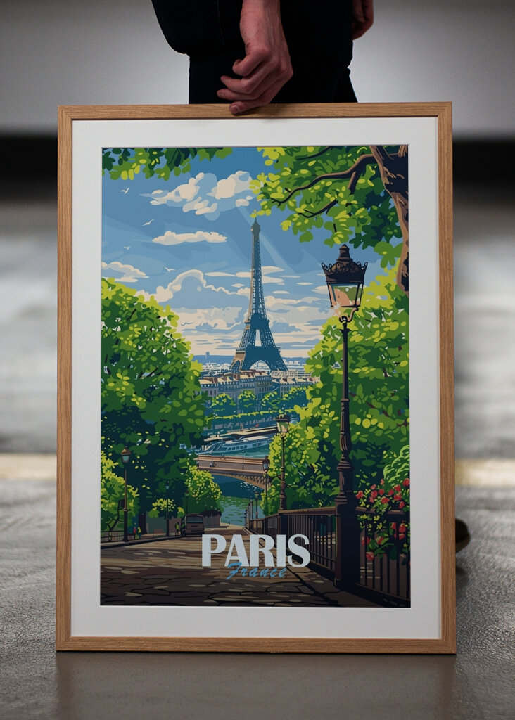 Paris City Travel Poster