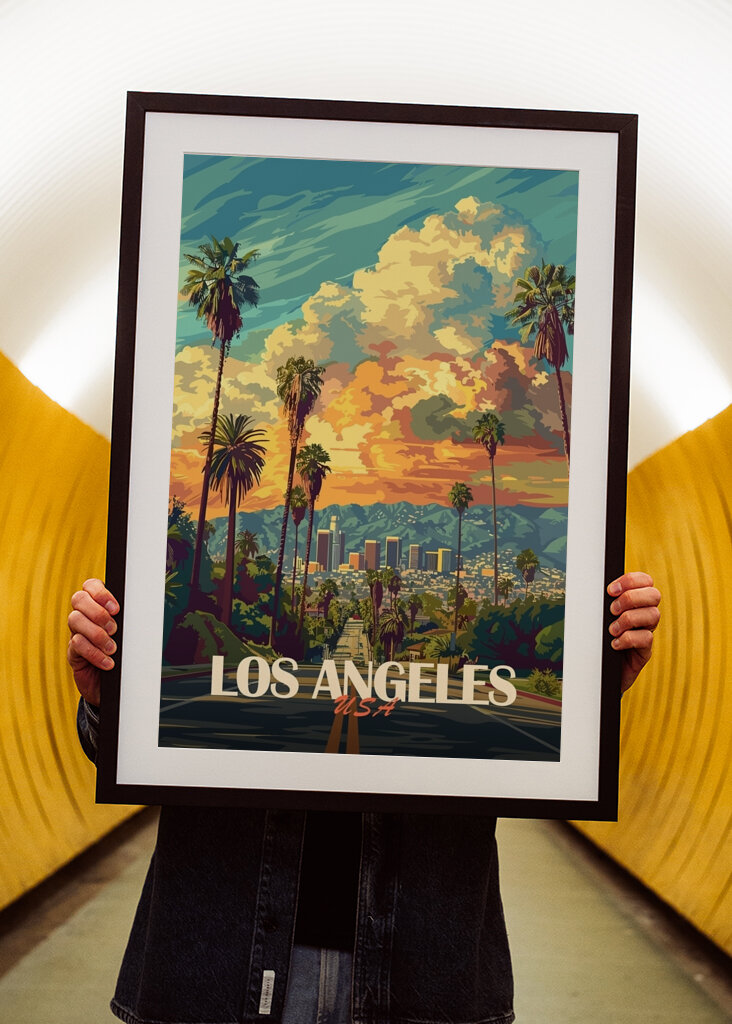 Los Angeles City Travel Poster