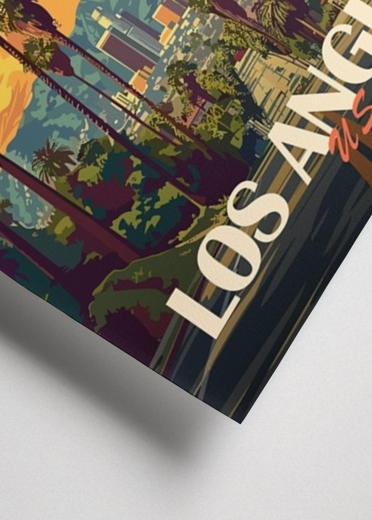 Los Angeles City Travel Poster