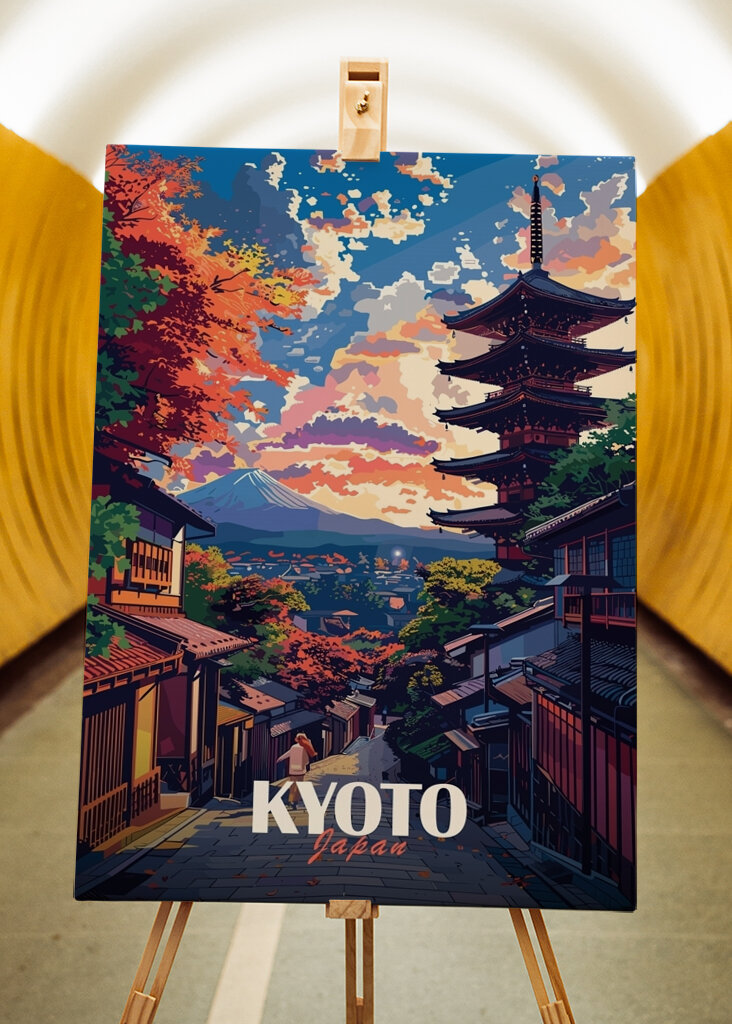 Kyoto City Travel Poster