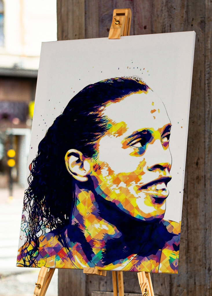 Ronaldinho - barcelona popart