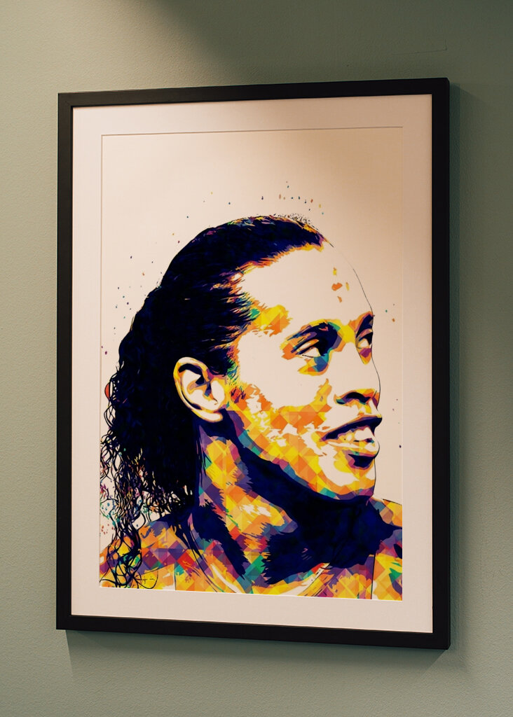 Ronaldinho - barcelona popart