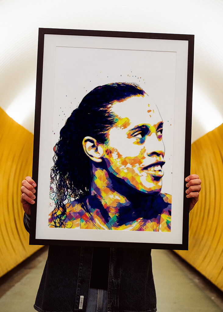 Ronaldinho - barcelona popart