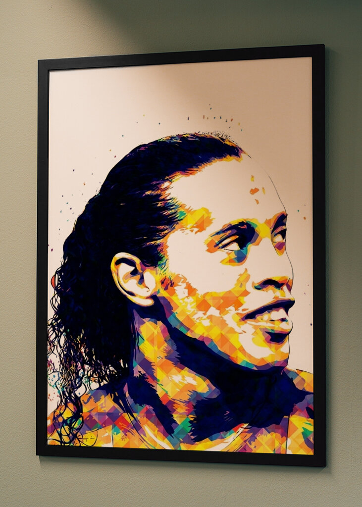 Ronaldinho - barcelona popart