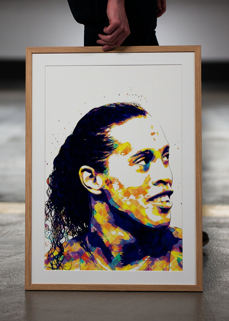 Ronaldinho - barcelona popart