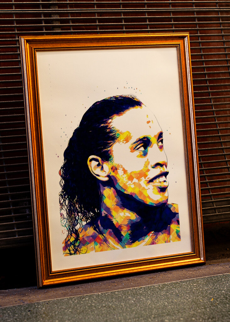 Ronaldinho - barcelona popart