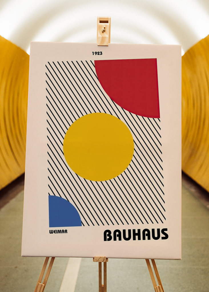Bauhaus plakat kunsttrykk