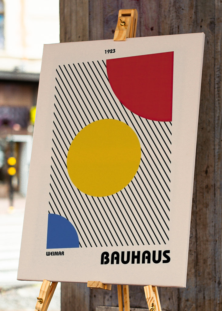 Bauhaus plakat kunsttrykk