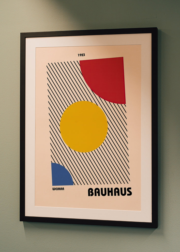Bauhaus plakat kunsttrykk