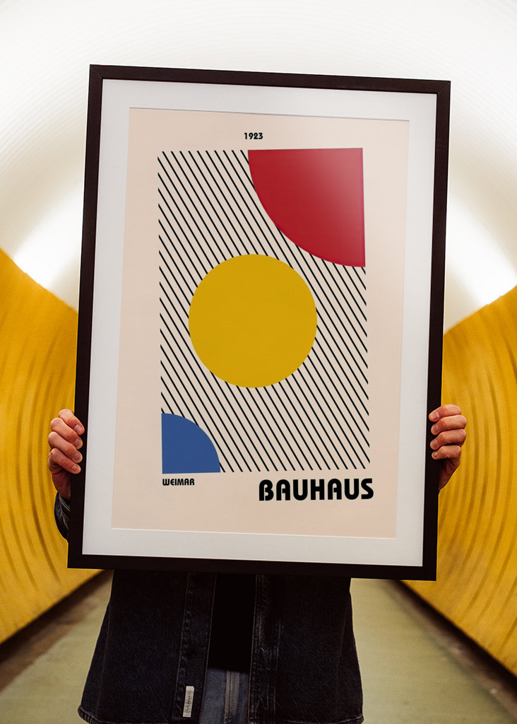 Bauhaus plakat kunsttrykk