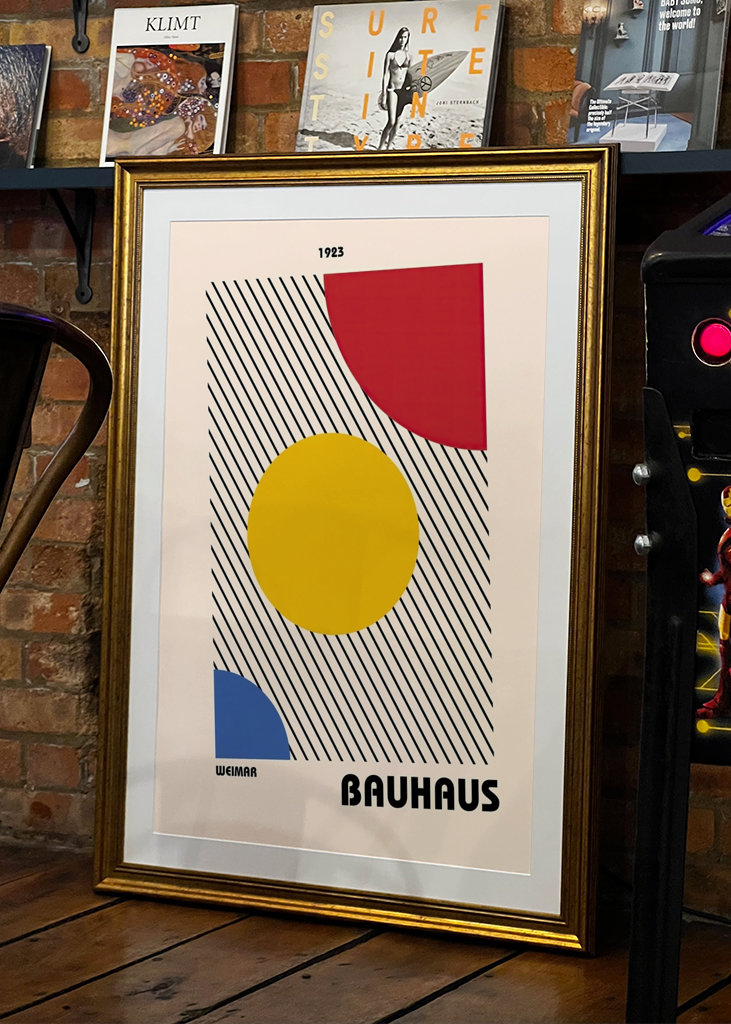 Bauhaus plakat kunsttrykk