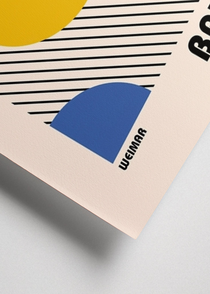 Bauhaus plakat kunsttrykk