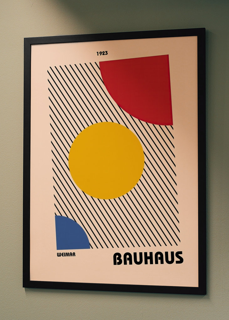 Bauhaus plakat kunsttrykk