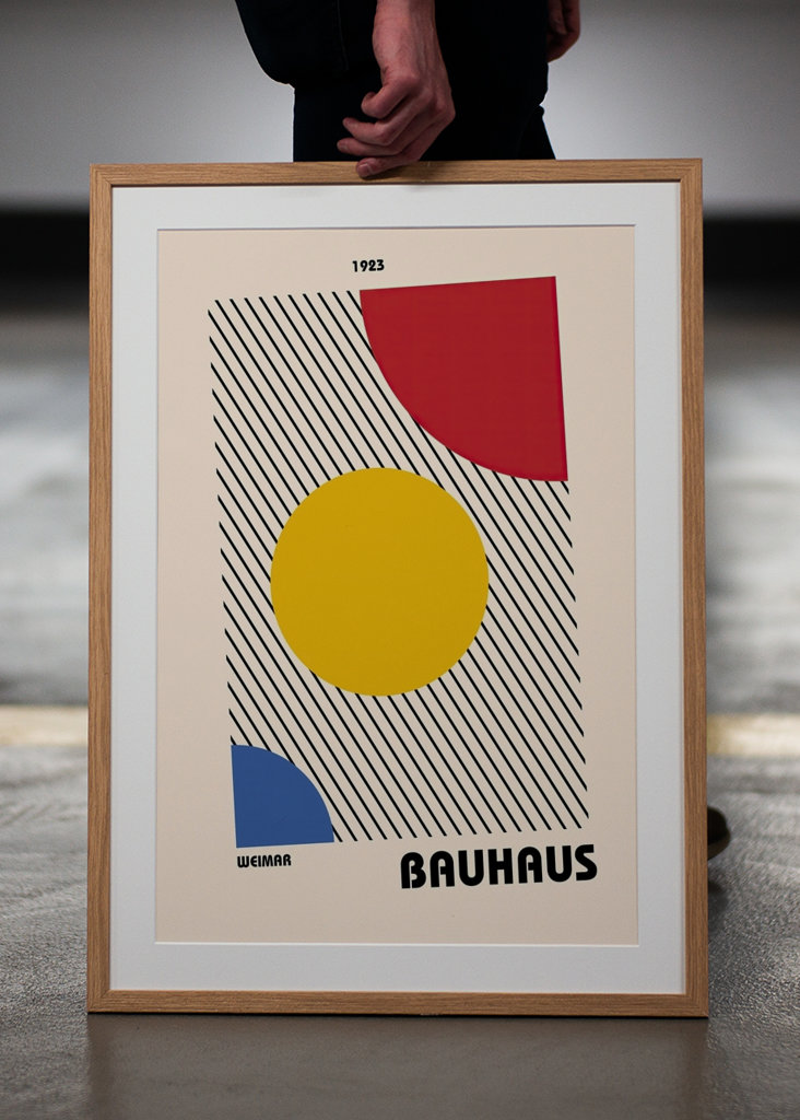 Bauhaus plakat kunsttrykk