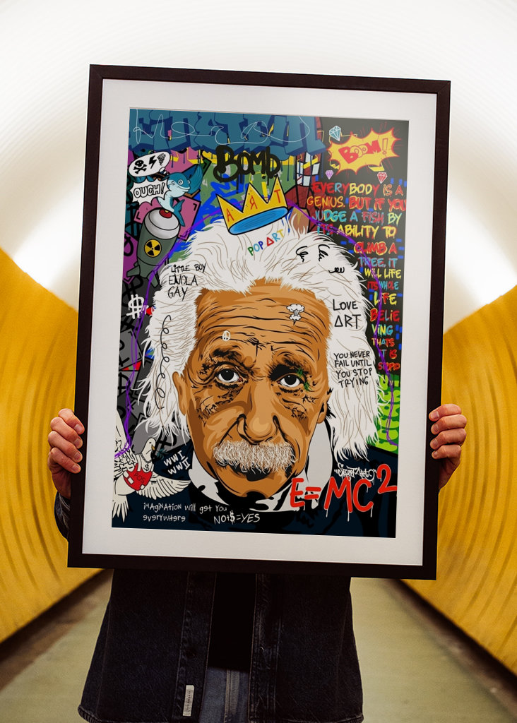 Einstein Pop Art Graffiti