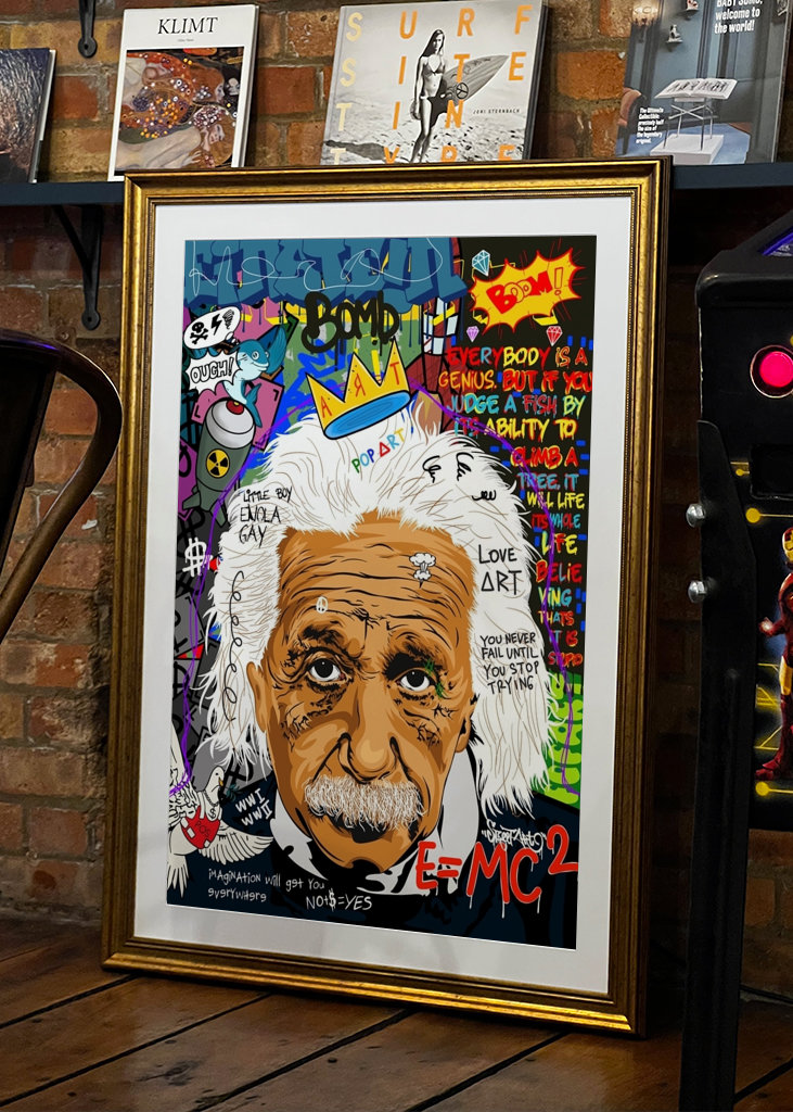 Einstein Pop Art Graffiti