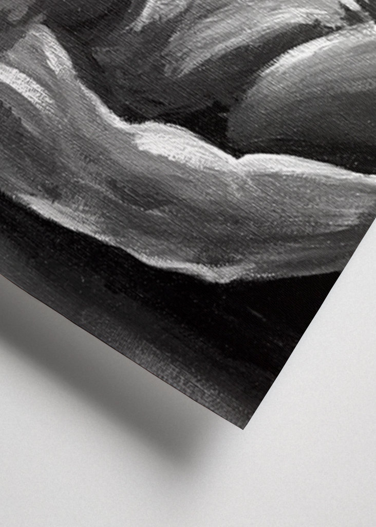 Malerei Nackter Muskulöser Mann