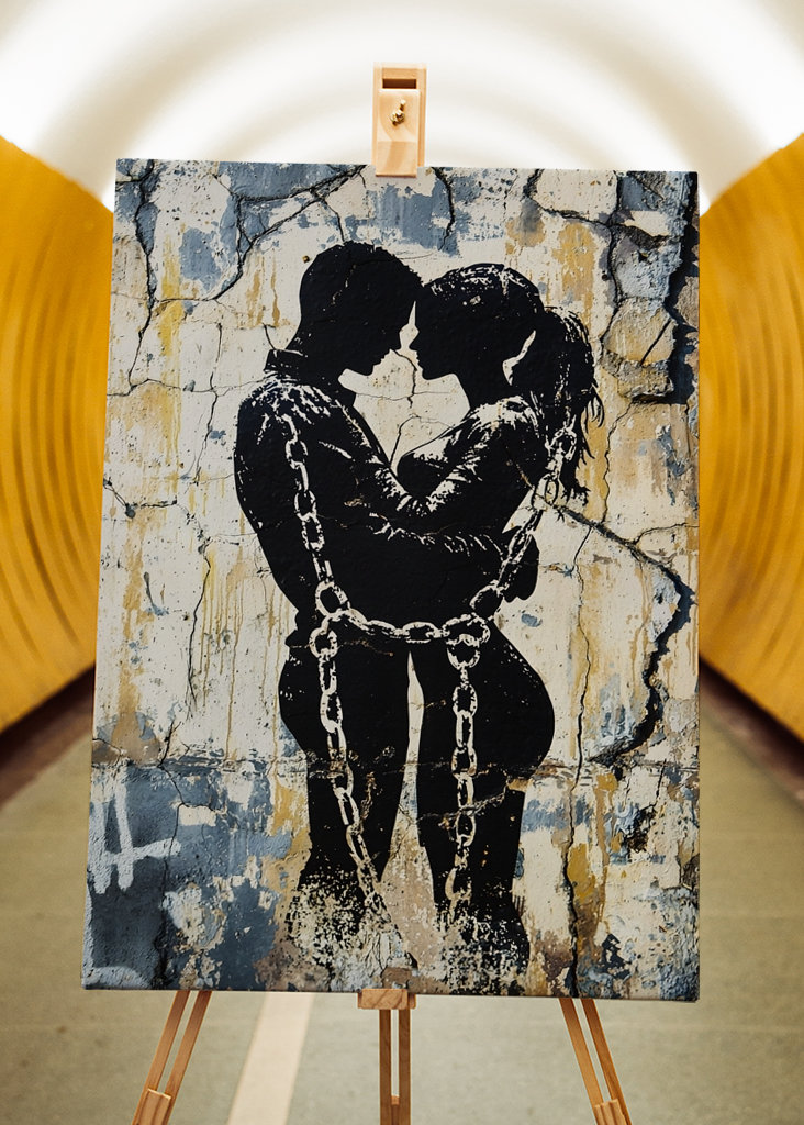 Amore incatenato Banksy Art