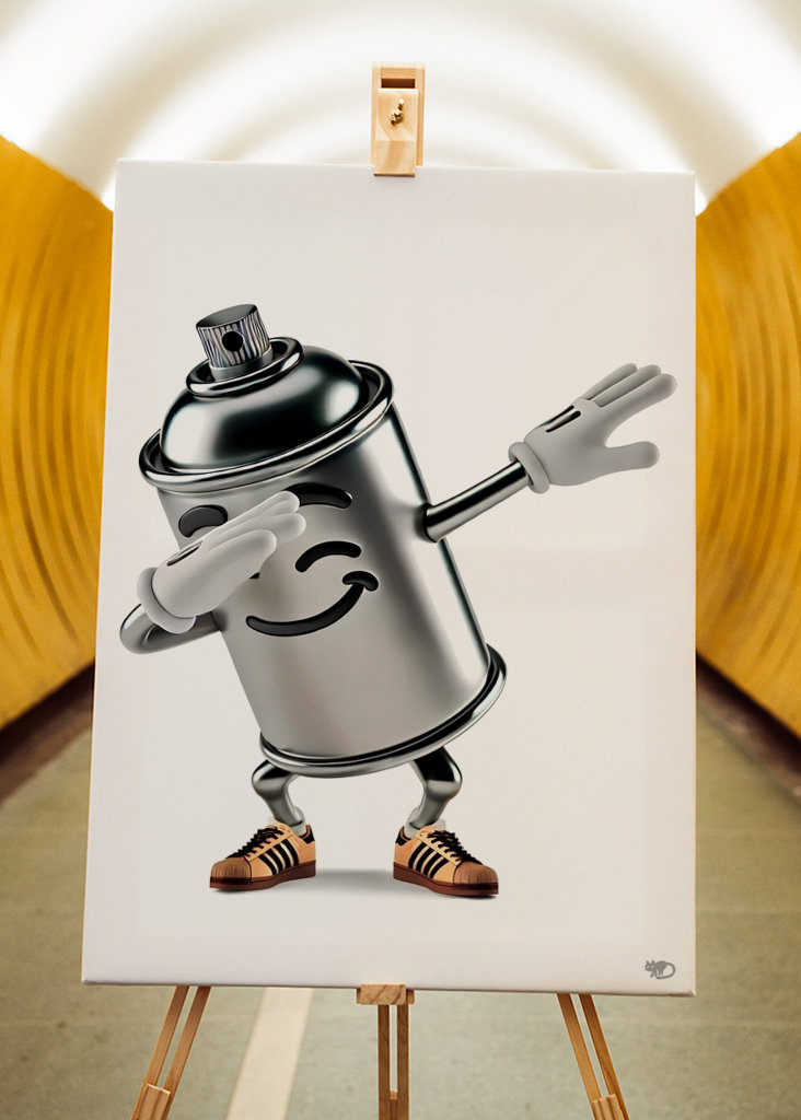 Spraycan dapping move