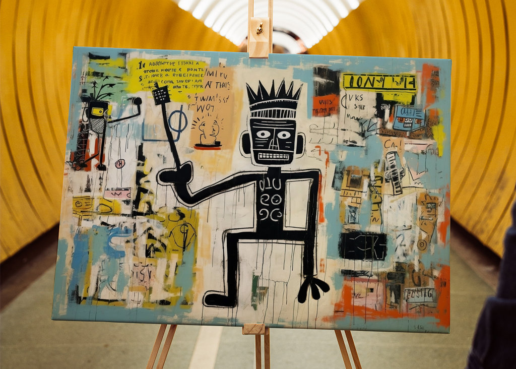 Graffiti gatekunst "Funky"