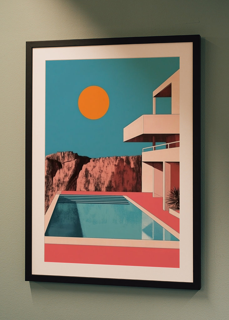 Bauhaus Pool Haus Design Sonne