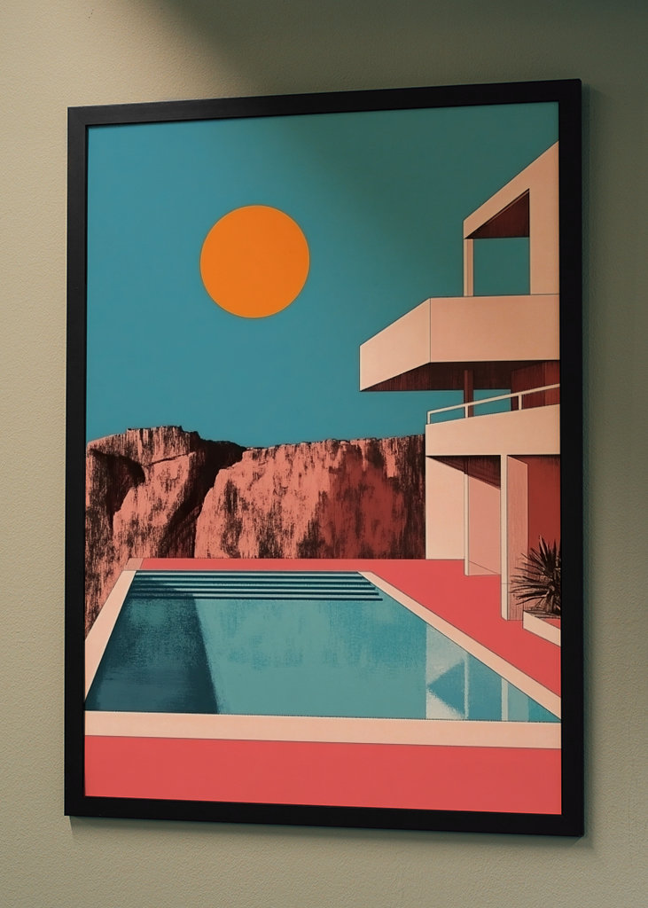Bauhaus Pool Haus Design Sonne