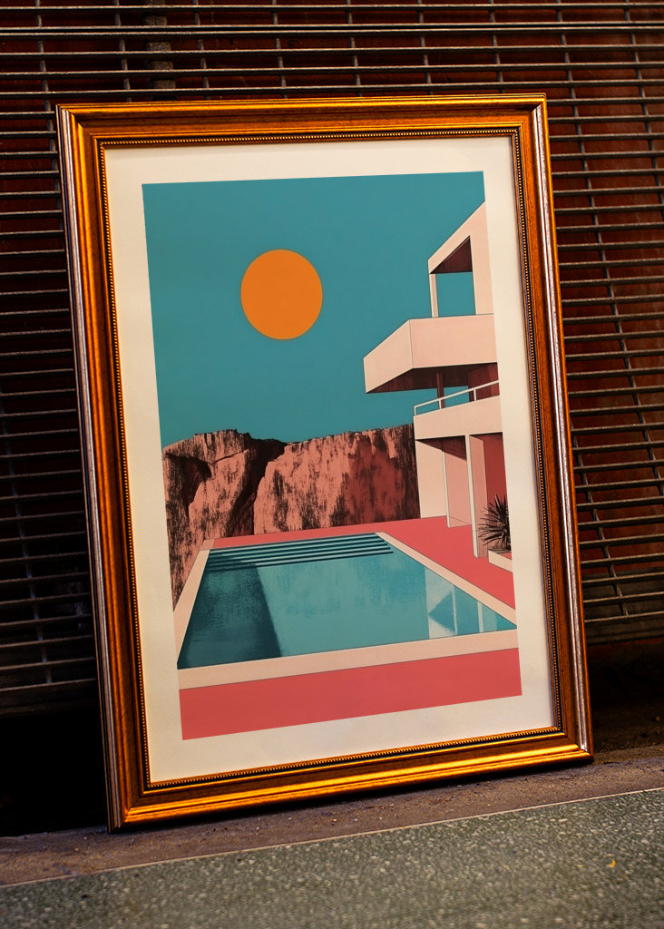 Bauhaus Pool Haus Design Sonne